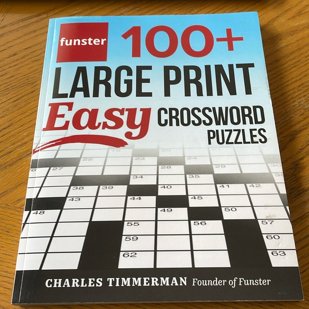 Funster 100+ Large Print Easy Crossword Puzzles